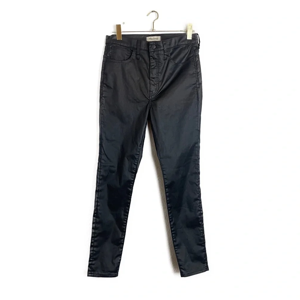 NWT Madewell • 10" High-Rise Skinny Jeans: Coated Edition Size 30 - Picture 2 of 5